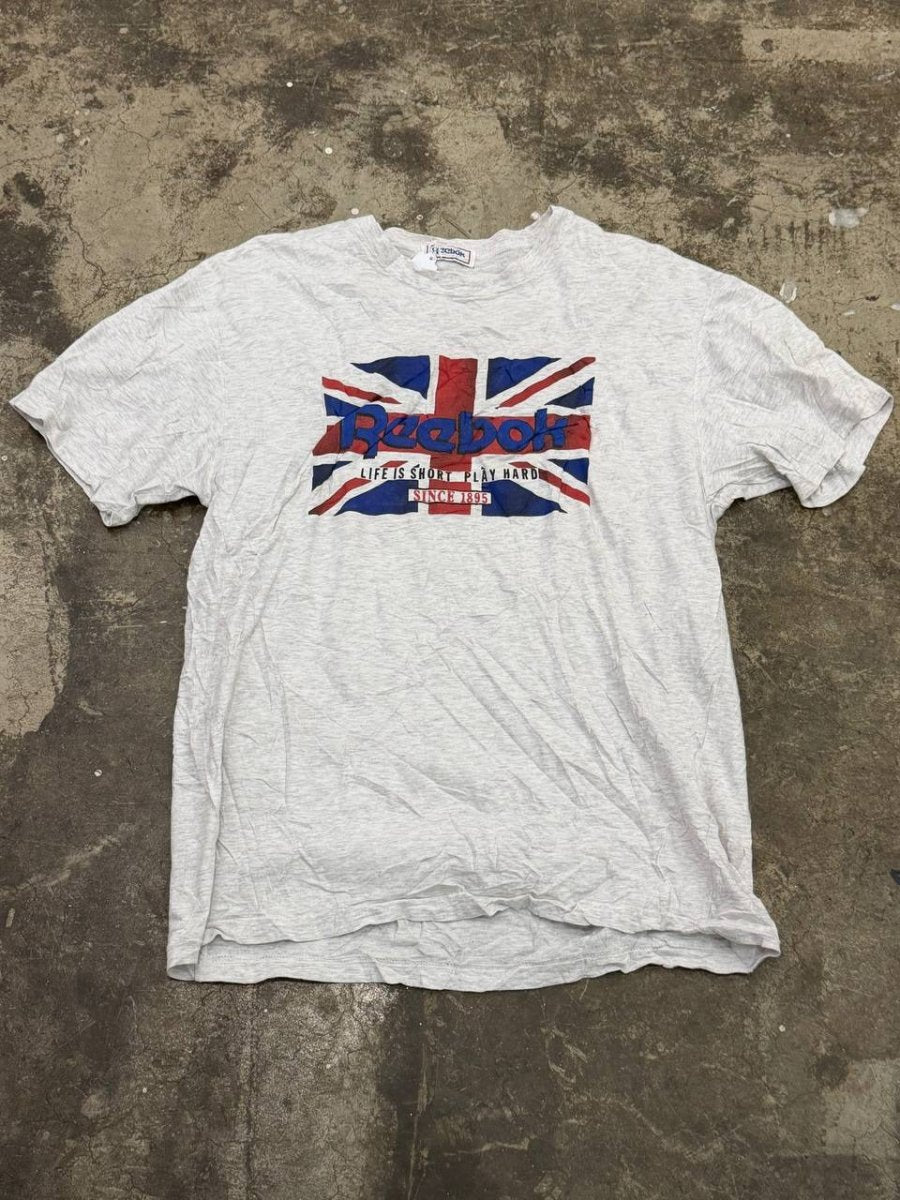 Reebok graphic t-shirt Union Jack design grey