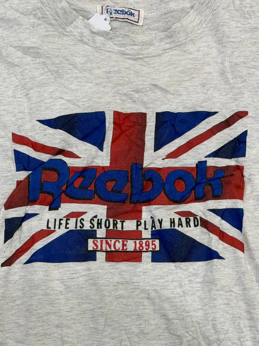 Reebok graphic t-shirt Union Jack design grey