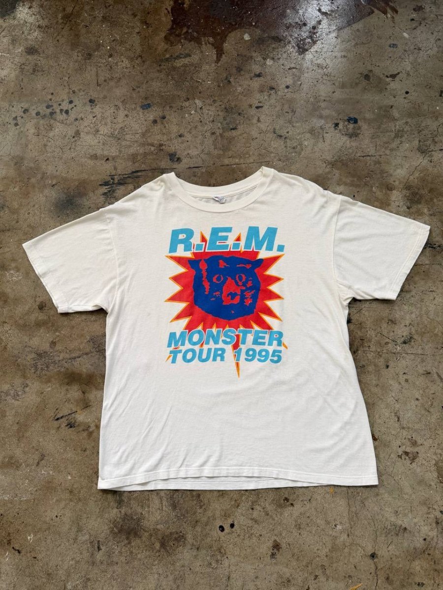 R.E.M. Monster Tour 1995 European Tour Tee White XL