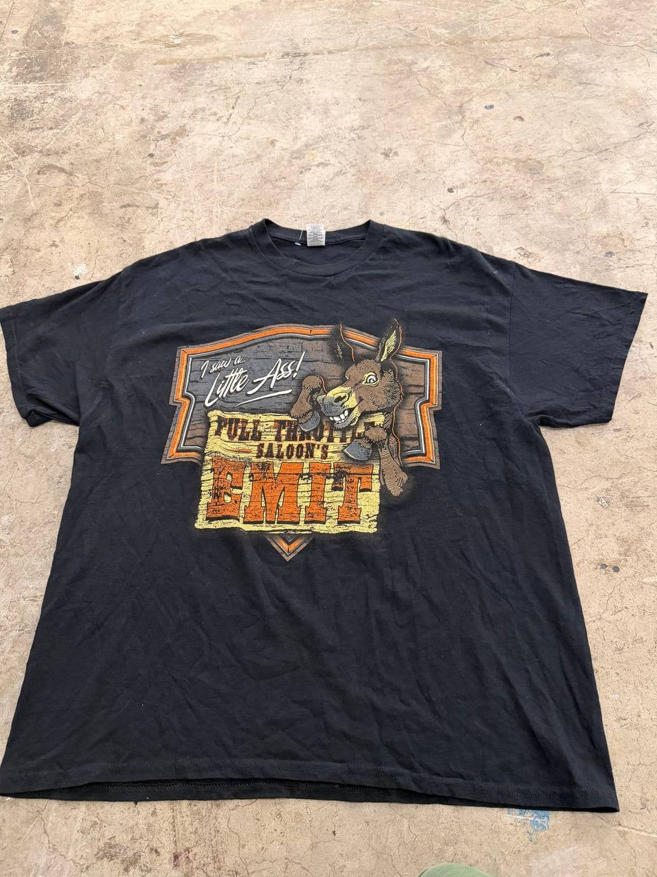 Gildan Graphic T-Shirt Saloon Emit Black XL