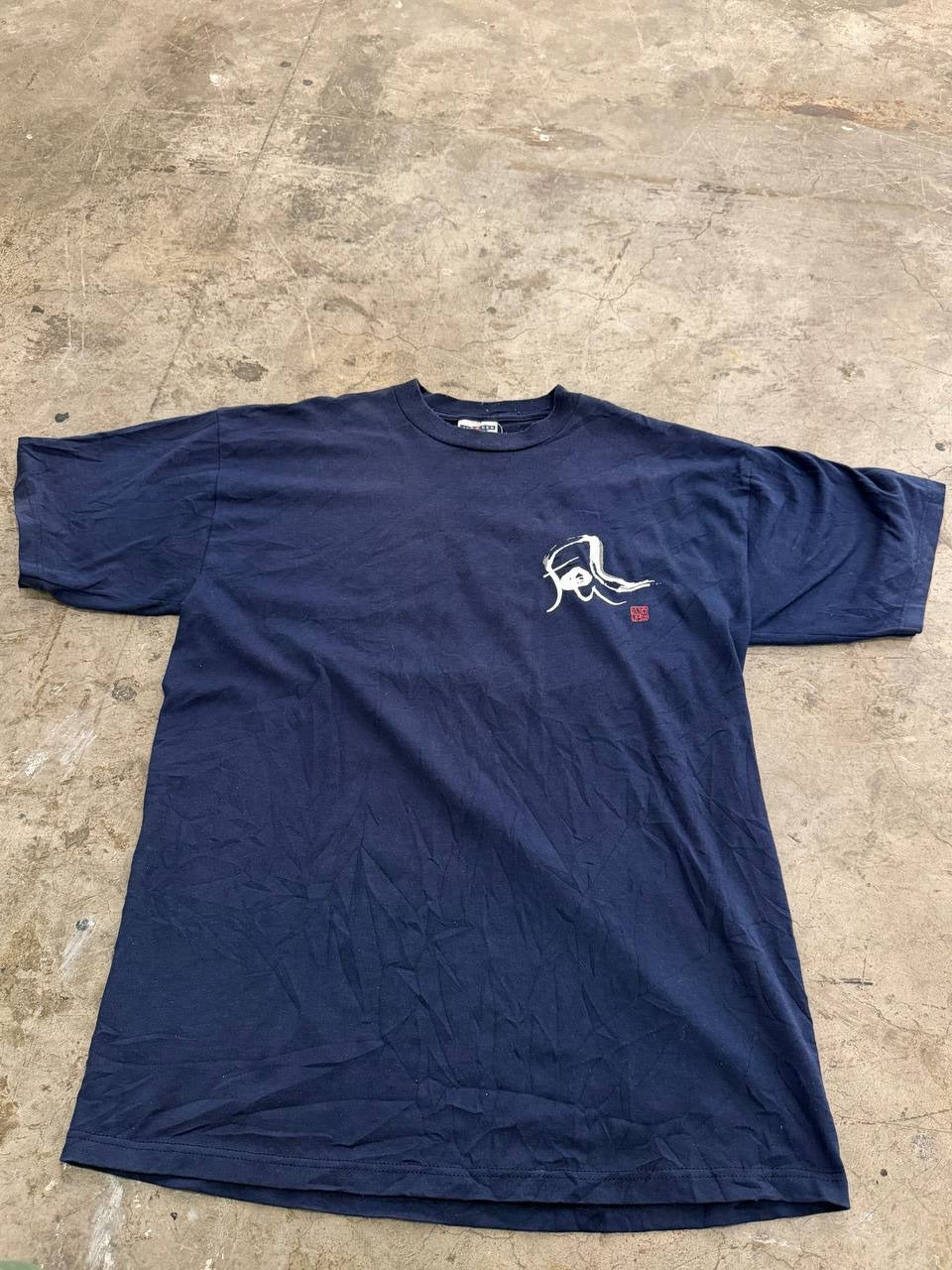Jerzees graphic t-shirt brush stroke navy