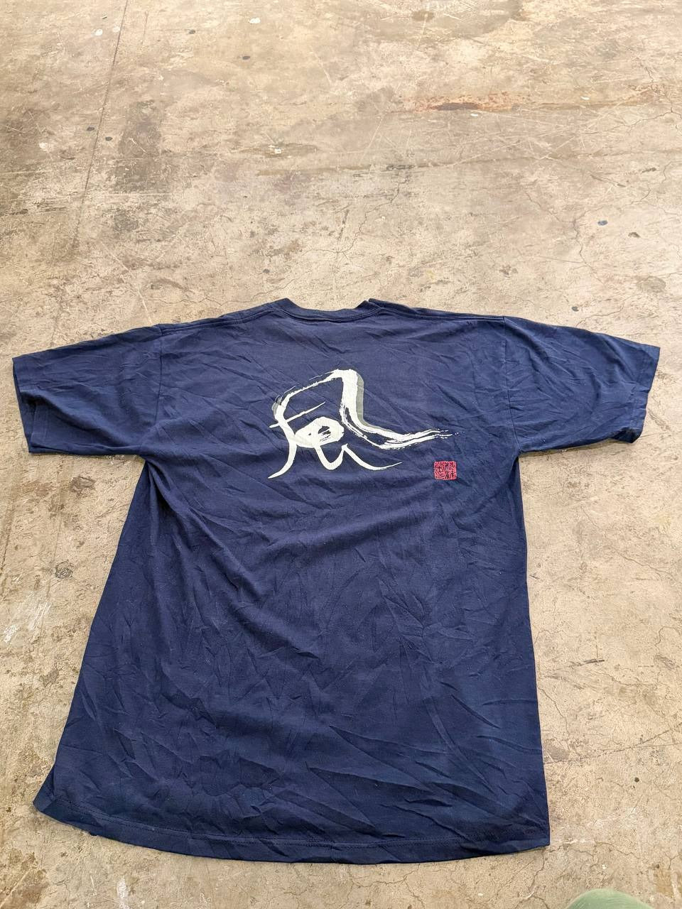Jerzees graphic t-shirt brush stroke navy