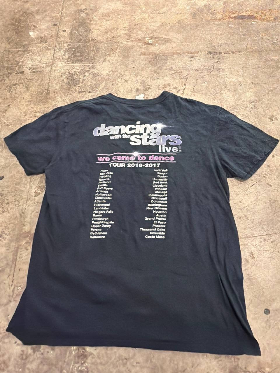 Gildan Graphic T-Shirt Dancing with the Stars Black Size L