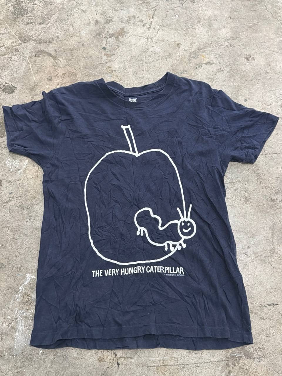 Graniph Graphic T-Shirt The Very Hungry Caterpillar Navy Blue Size S