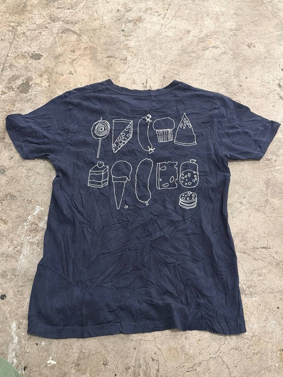 Graniph Graphic T-Shirt The Very Hungry Caterpillar Navy Blue Size S