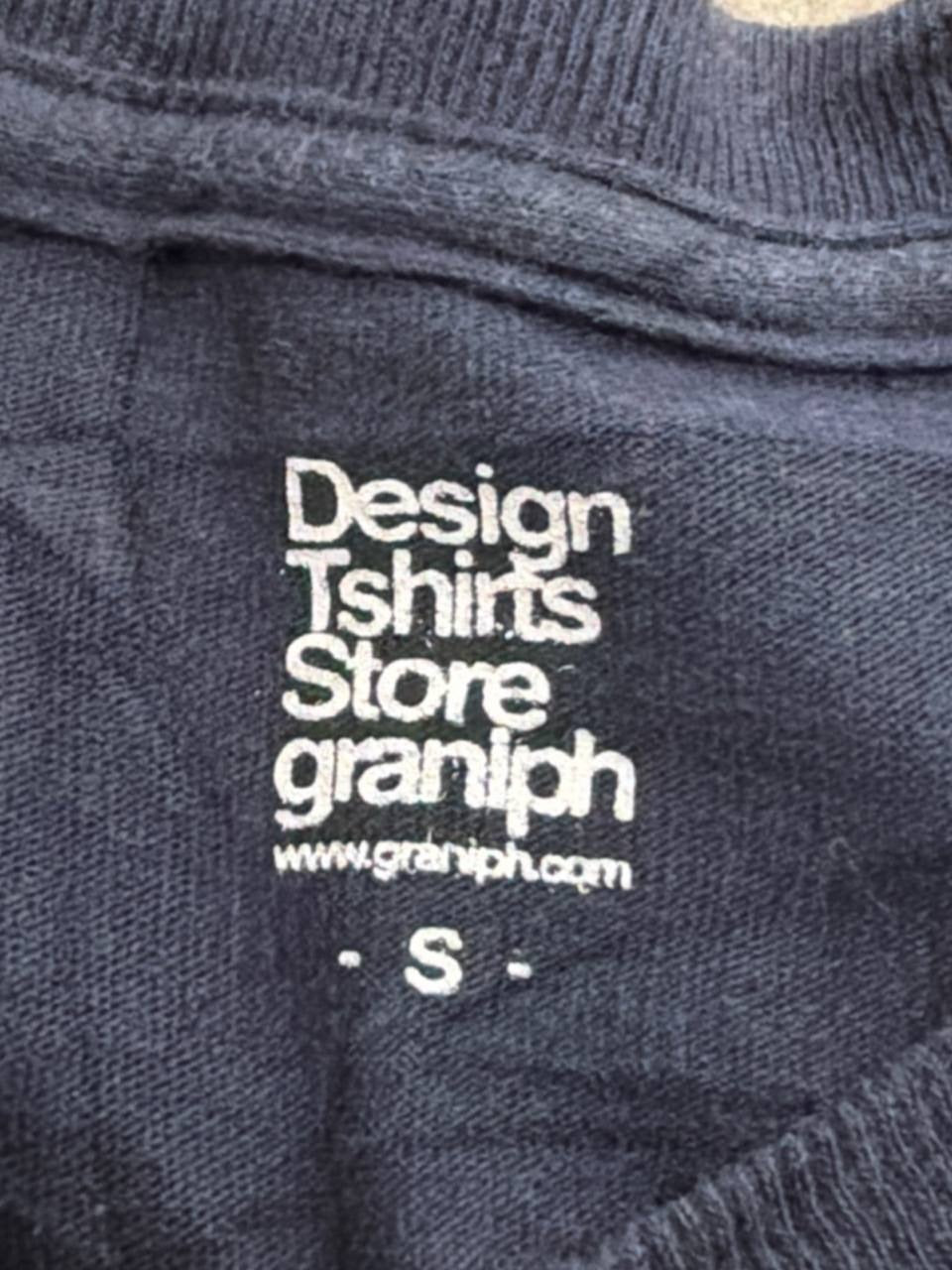 Graniph Graphic T-Shirt The Very Hungry Caterpillar Navy Blue Size S