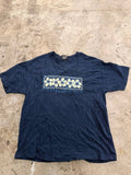 Shady Ltd graphic t-shirt flower chain navy size L