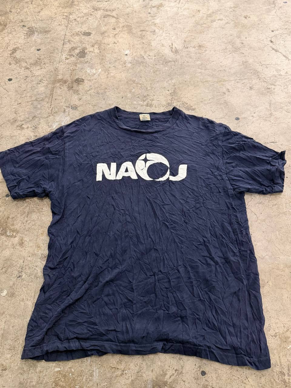 Printstar Graphic T-Shirt NAOJ Logo Navy XL
