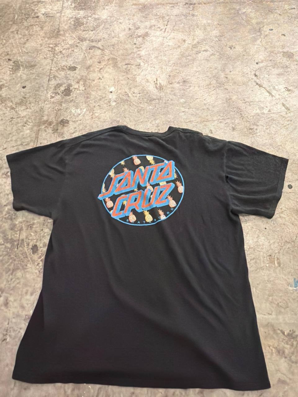 Santa Cruz graphic T-shirt pineapple black