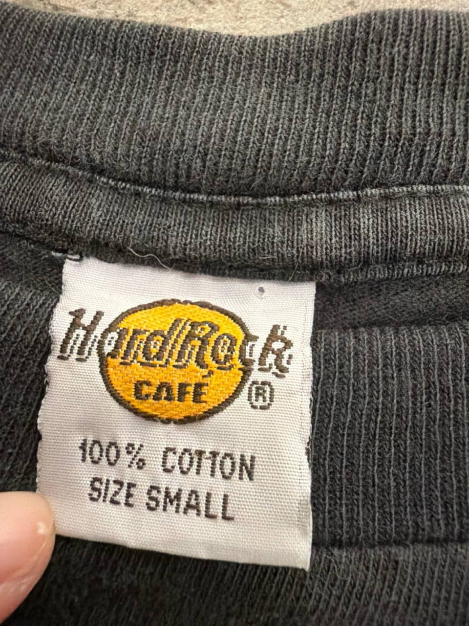 Hard Rock Cafe Graphic T-Shirt Rome Black Size Small