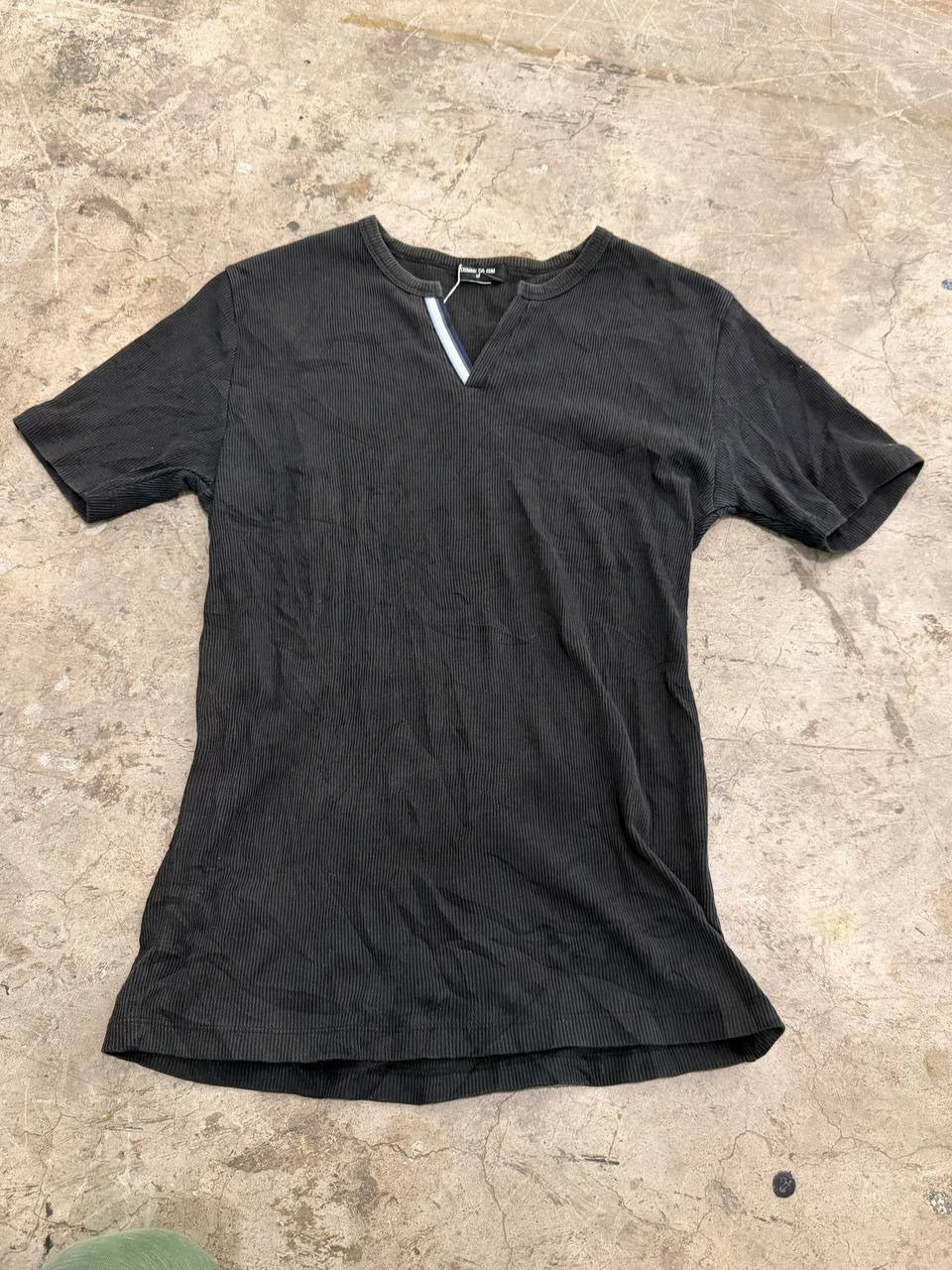 Comme Ca Ism Ribbed T-Shirt Black M