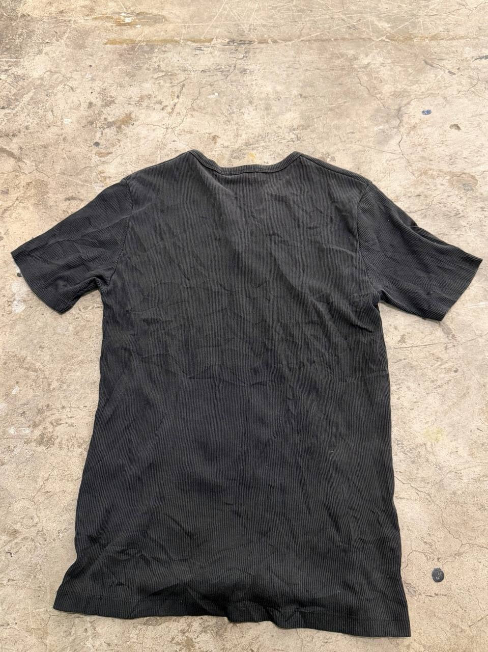 Comme Ca Ism Ribbed T-Shirt Black M