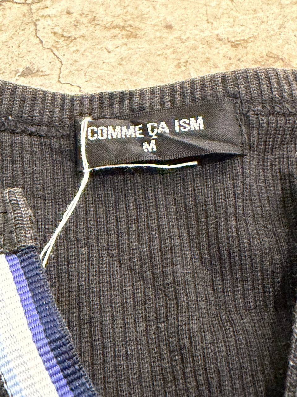 Comme Ca Ism Ribbed T-Shirt Black M