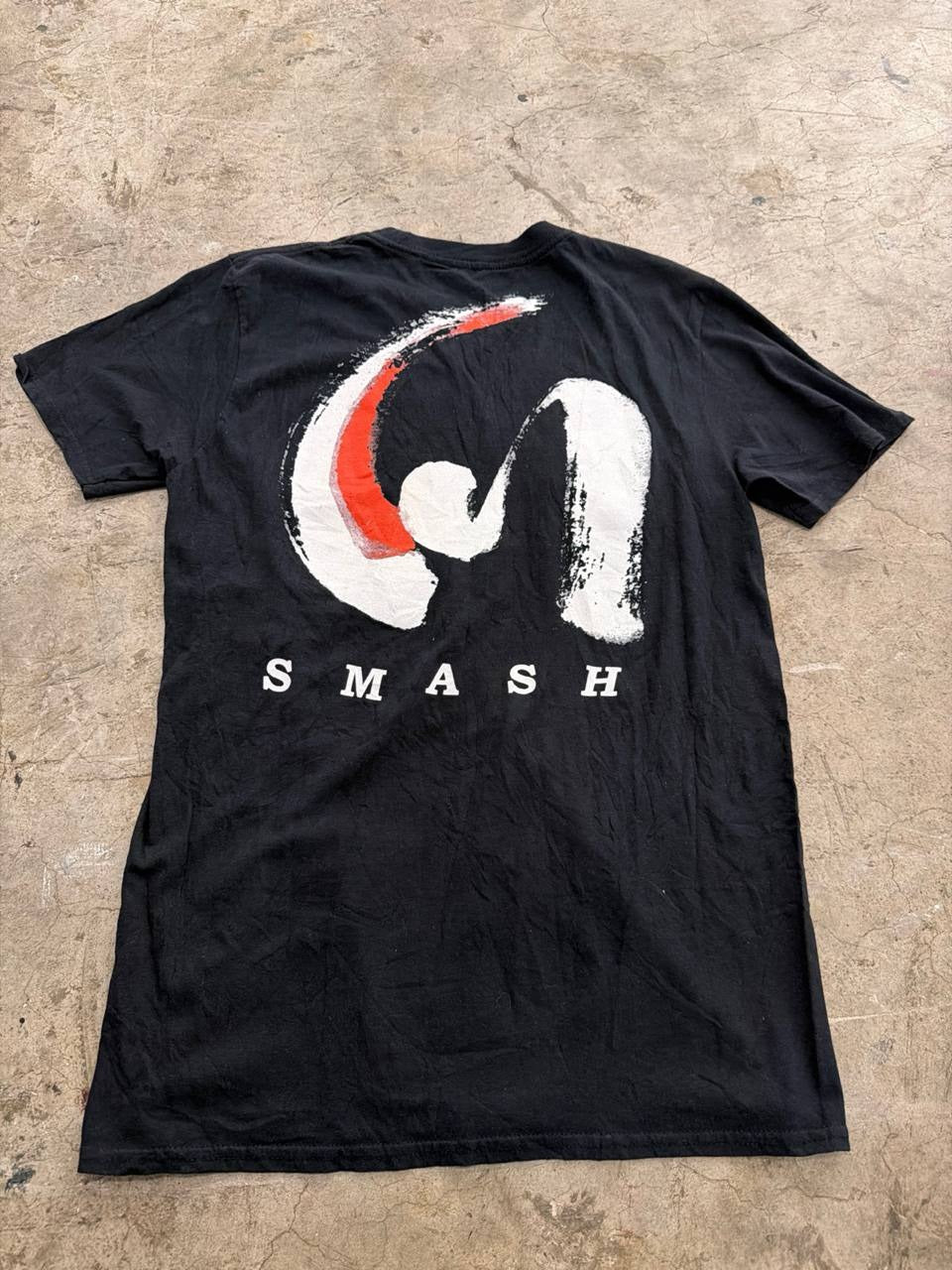 SMASH Graphic T-Shirt Artistic Design Black