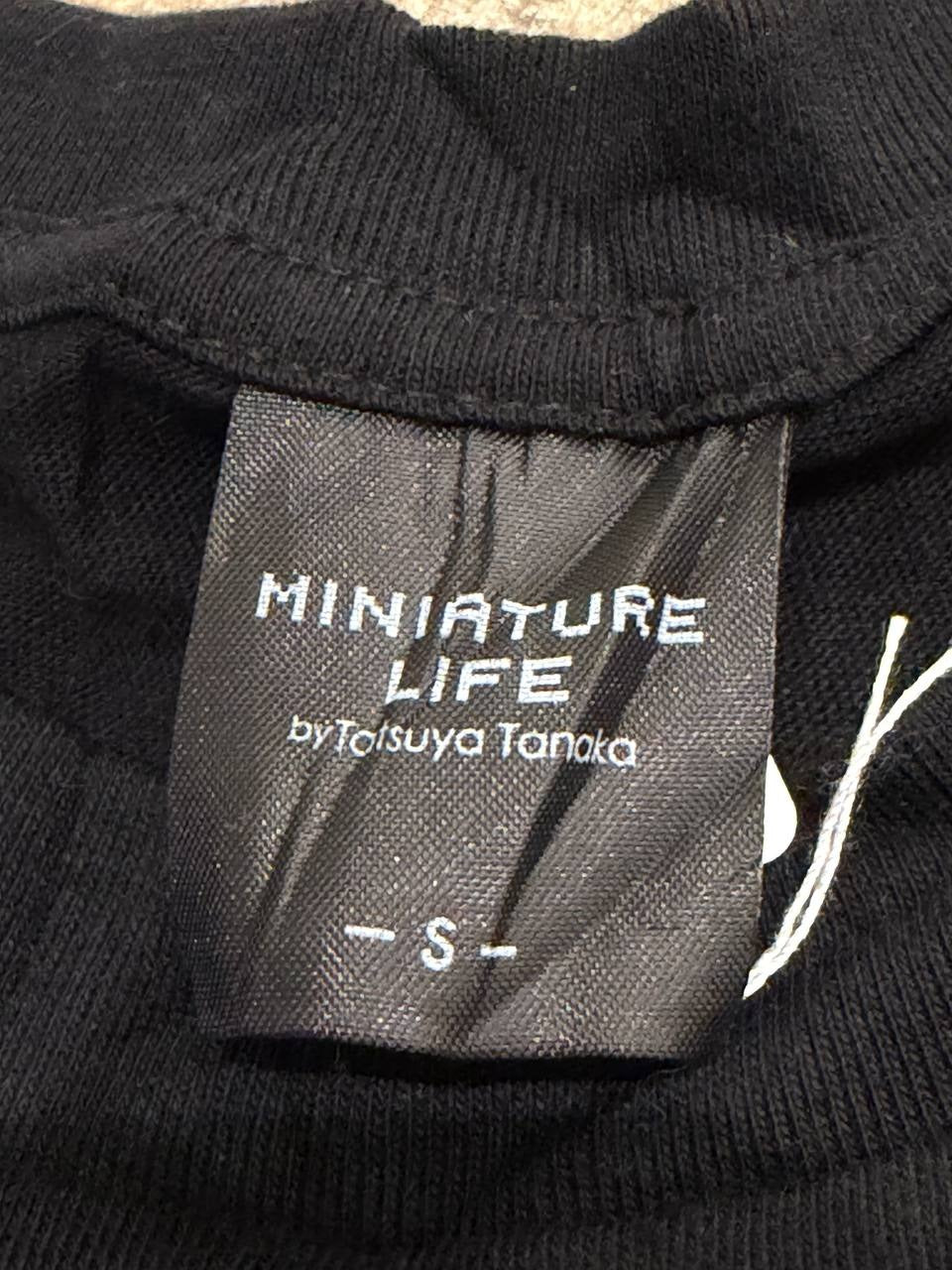 Miniature Life Graphic T-Shirt Half Size, Half Time Black S