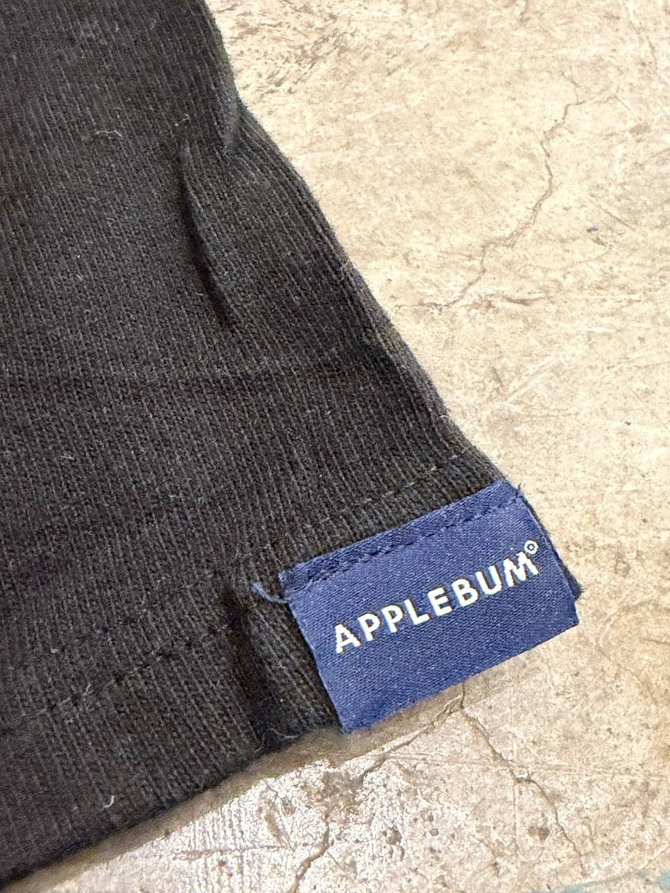 Applebum graphic t-shirt abstract design black size L