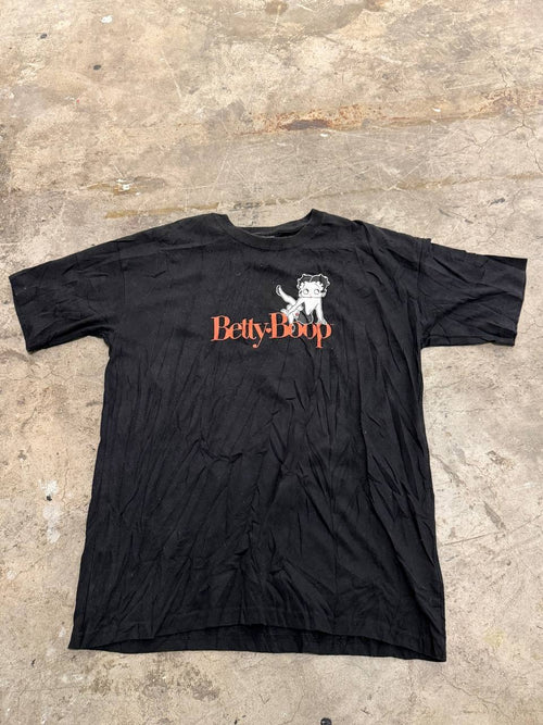 Betty Boop Graphic T-Shirt Black Size L
