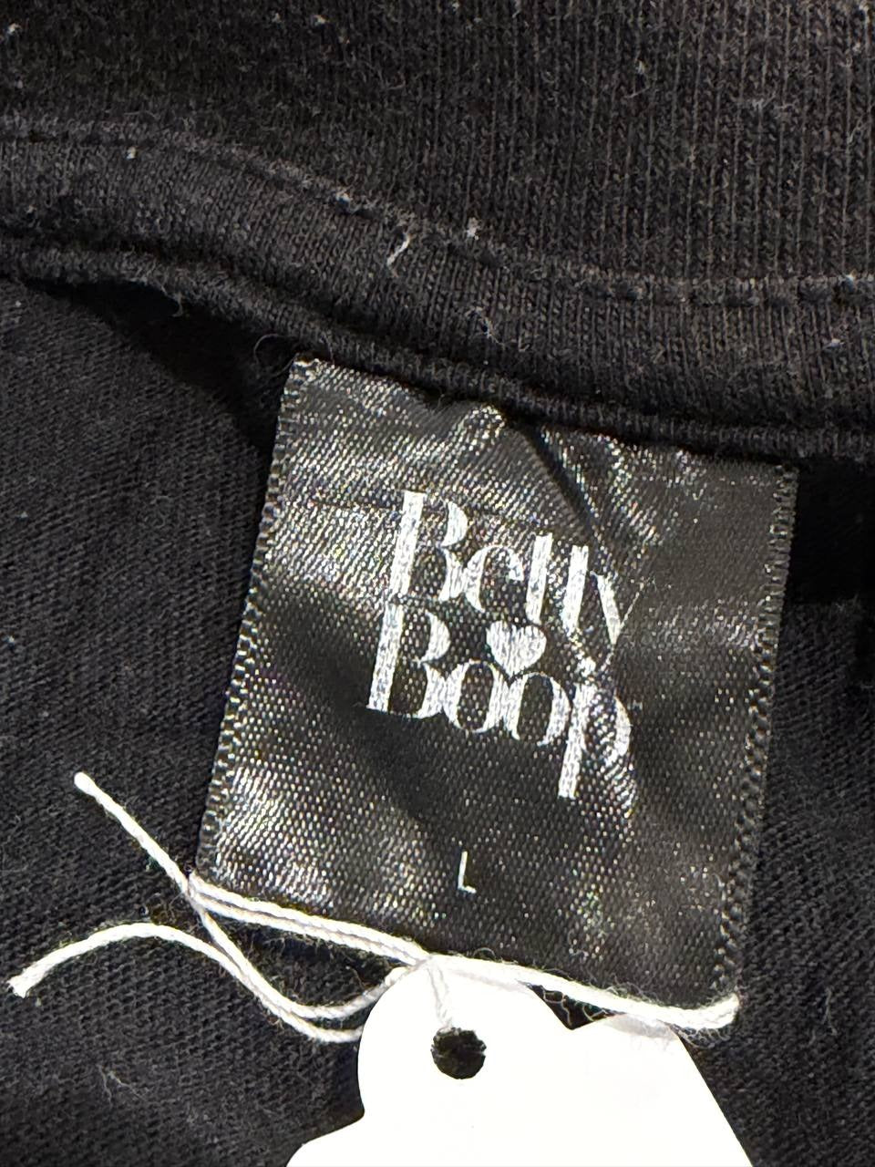 Betty Boop Graphic T-Shirt Black Size L