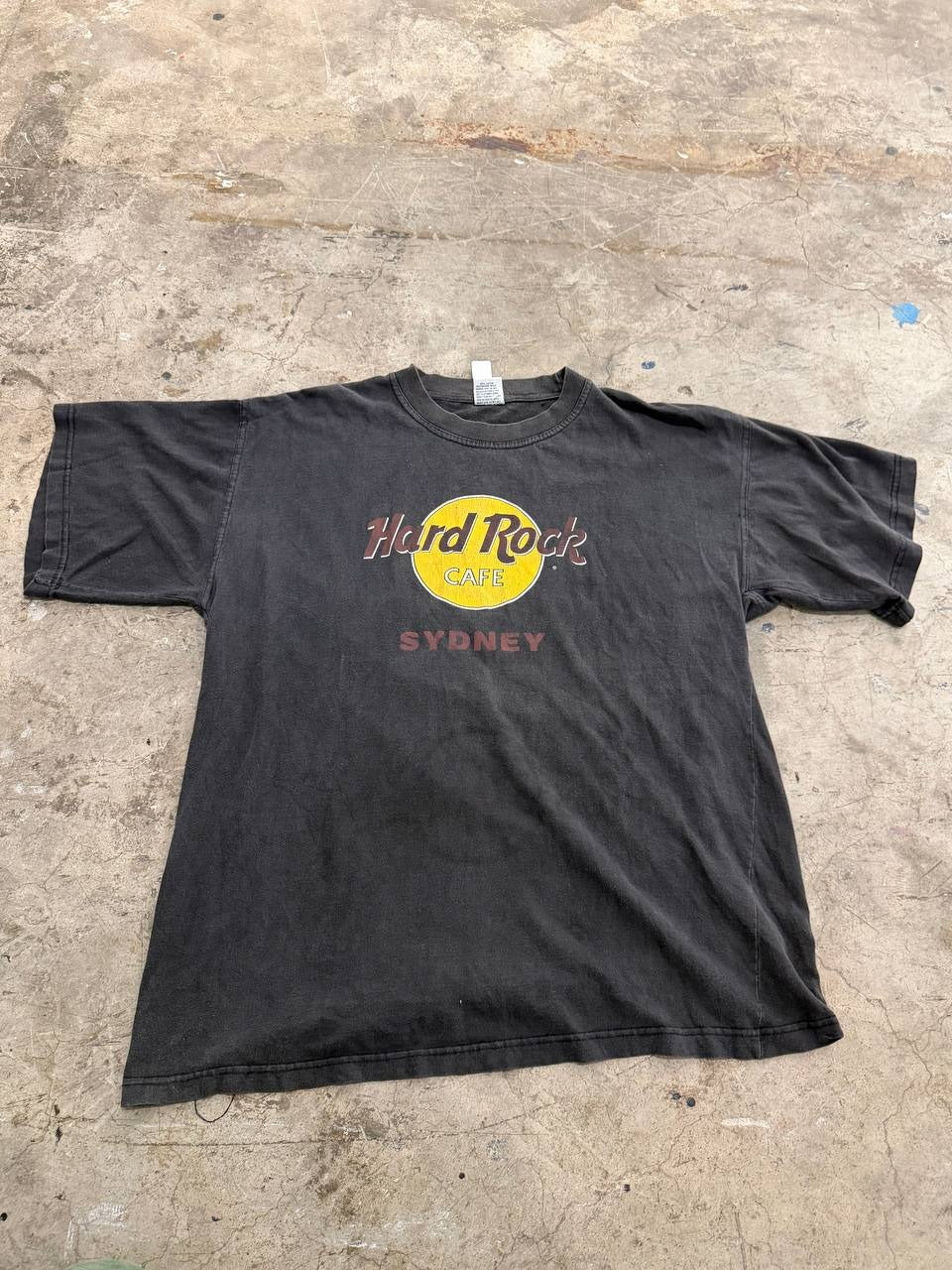 Hard Rock Cafe graphic T-shirt Sydney black size XL