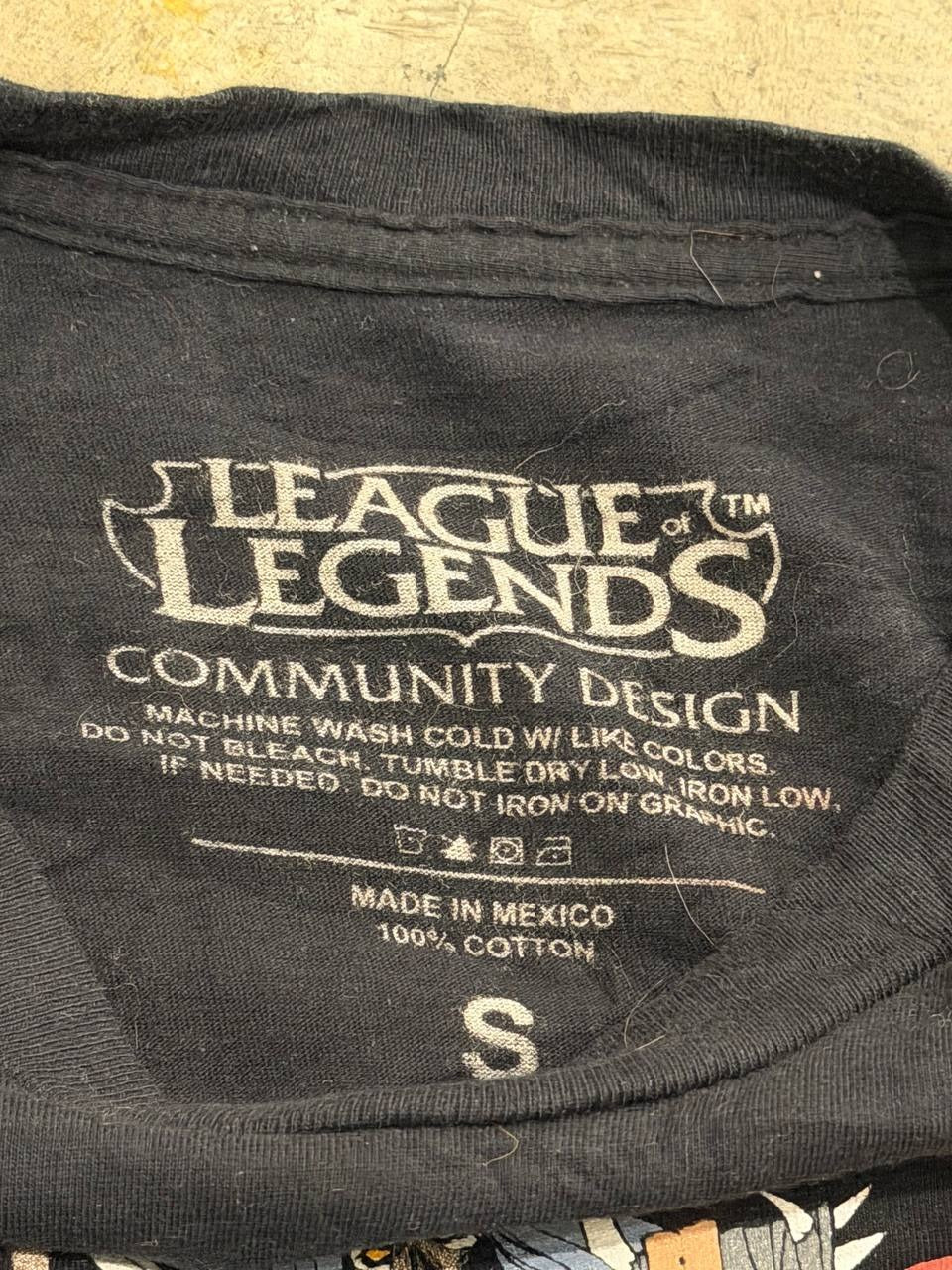 League of Legends Graphic T-Shirt Pentakill Design Black Size S