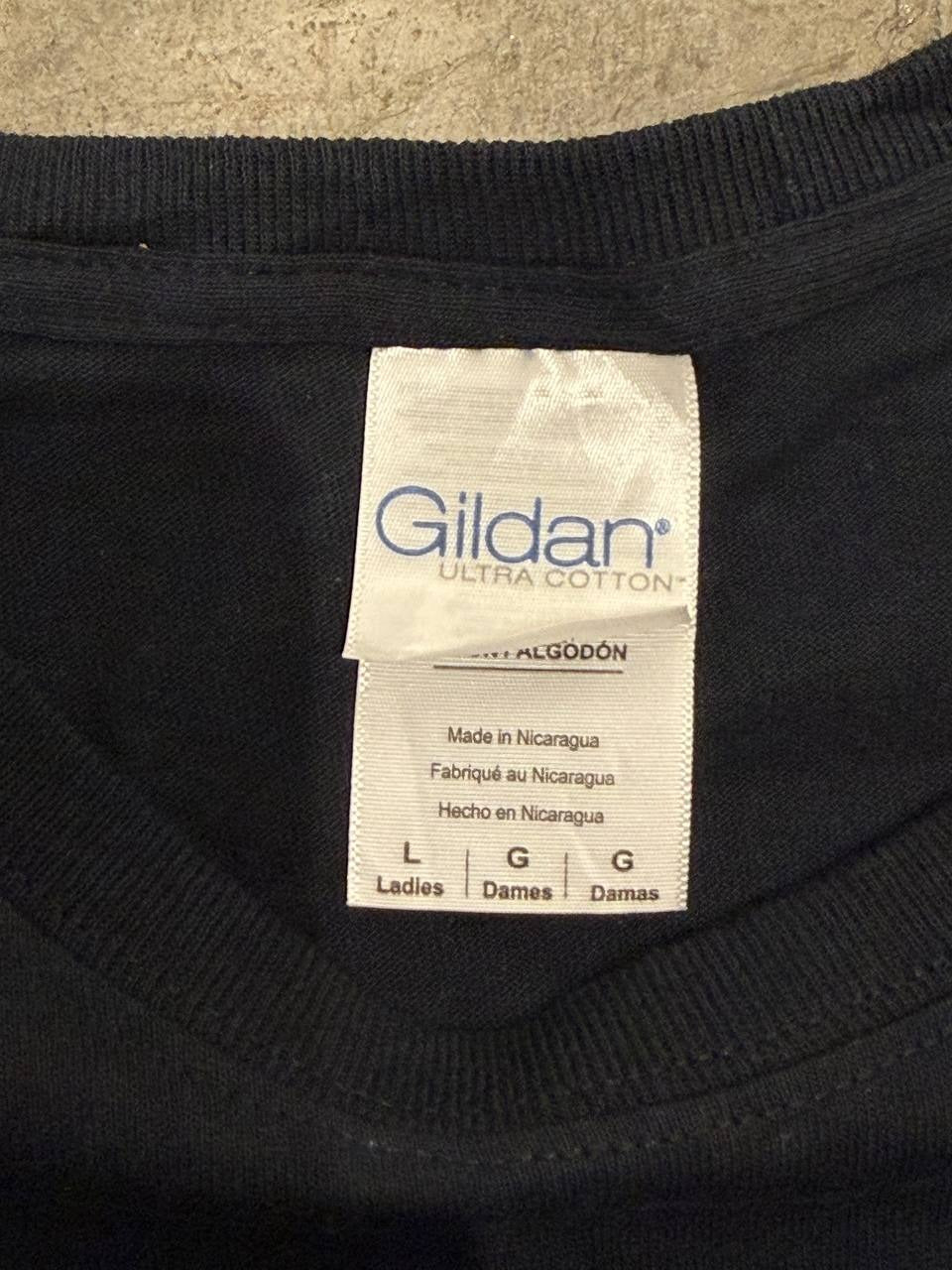 Gildan Graphic T-Shirt Kilt Inspector Black Size L