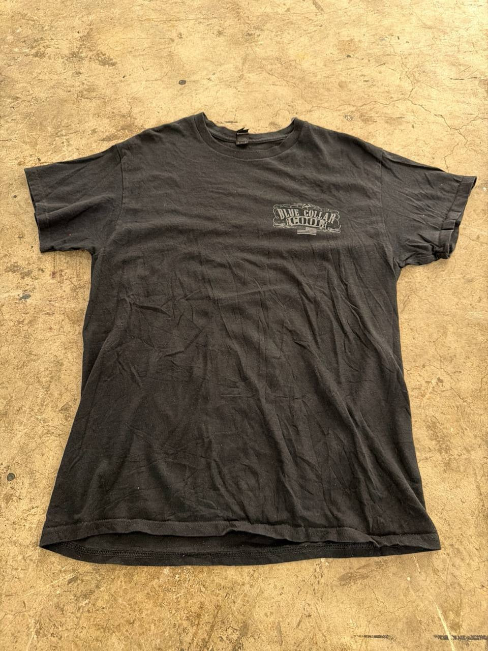 Gildan graphic T-shirt Outlaw Gas Engines black size M