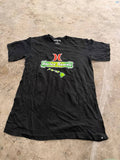 Hurley Graphic T-Shirt Hawaii Print Black Size M