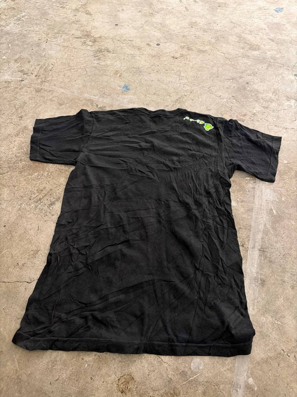 Hurley Graphic T-Shirt Hawaii Print Black Size M