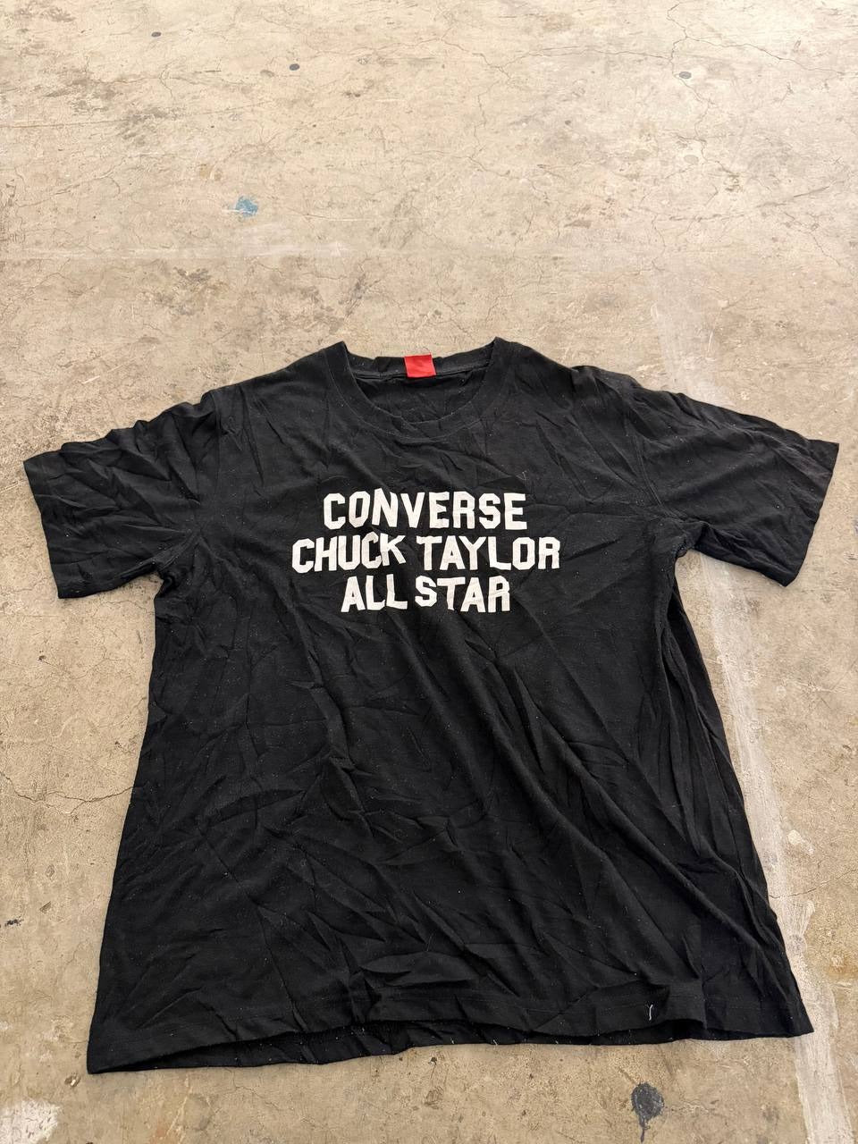 Converse Graphic T-Shirt Chuck Taylor All Star Black Size XL