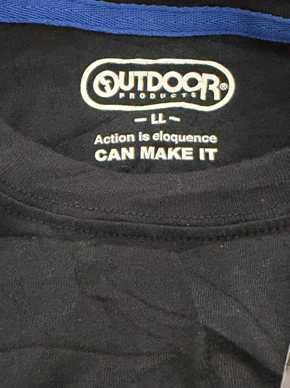Outdoor Products Graphic T-Shirt Leaf Circle Black Size XL