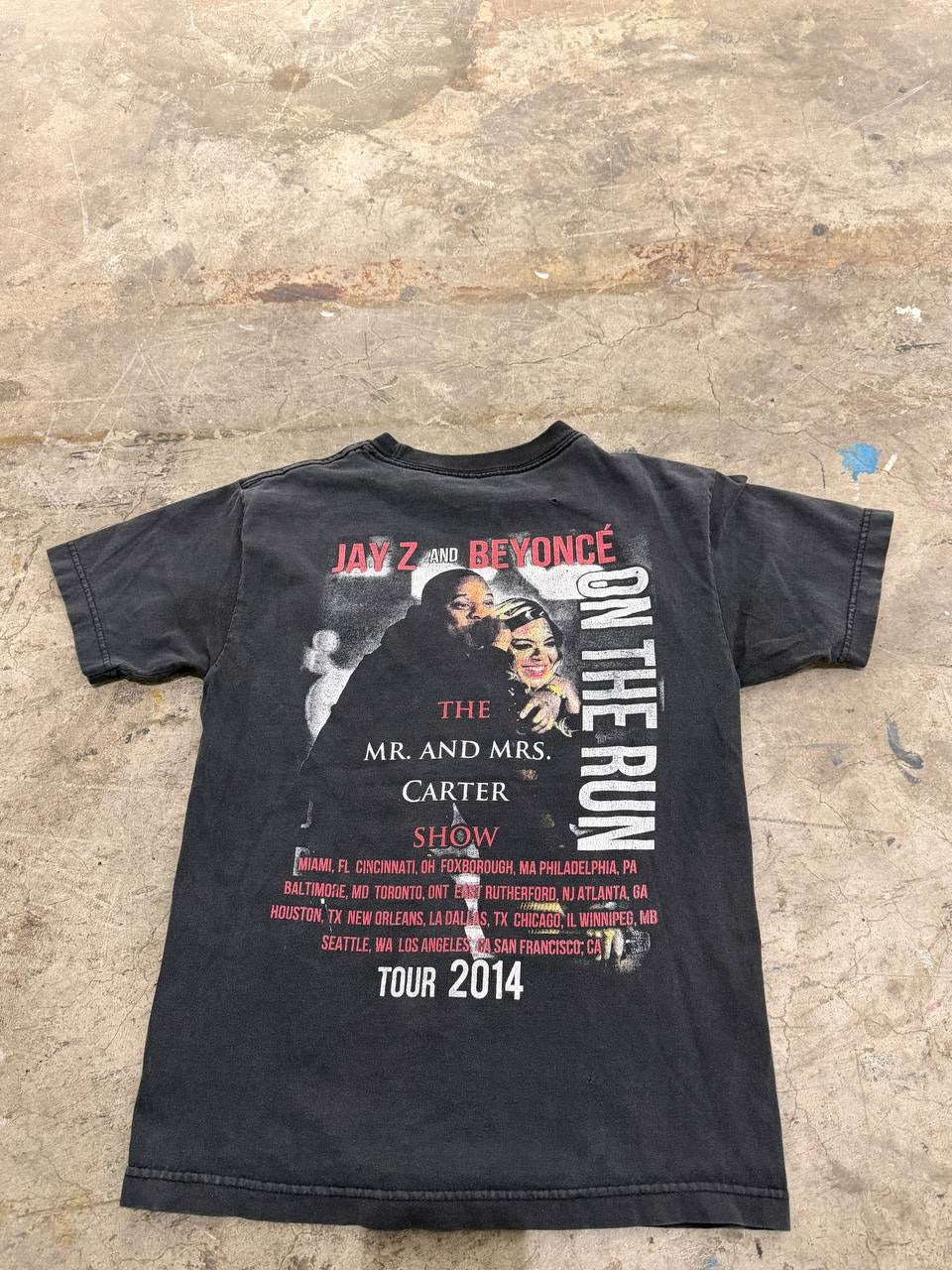 Jay-Z and Beyoncé graphic tour t-shirt black