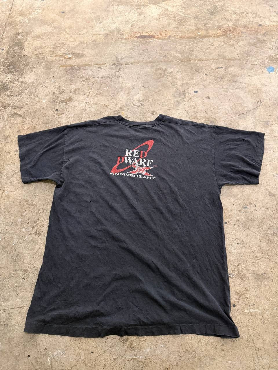 Red Dwarf graphic T-Shirt Space Corps Directive Black