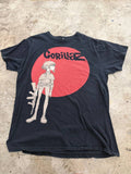 Gorillaz Graphic T-Shirt Character Design Black Size L