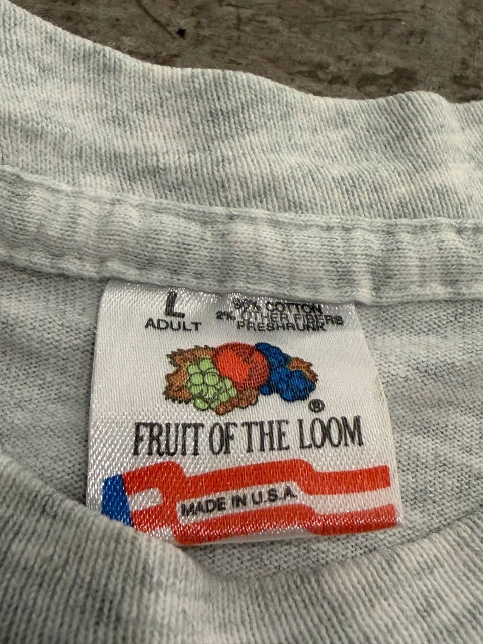 Fruit of the Loom Graphic T-Shirt Dentistry Jazz Art White Size L