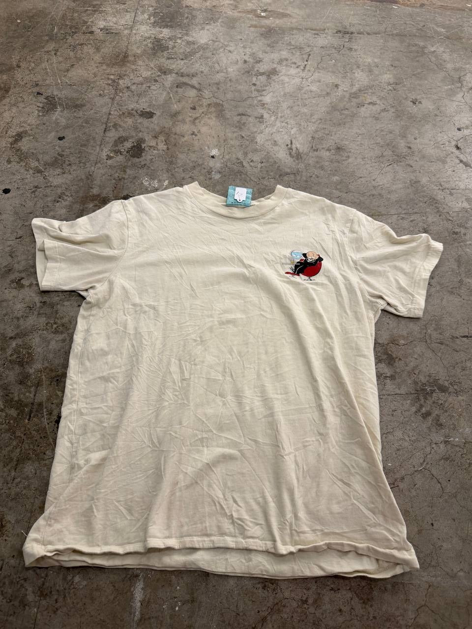 Monopoly x Shoe Palace graphic t-shirt Rags to Riches beige medium