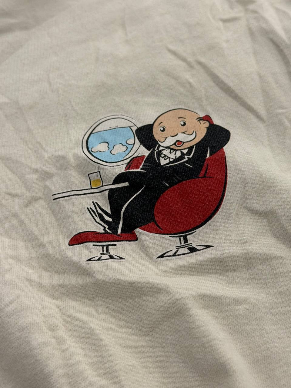 Monopoly x Shoe Palace graphic t-shirt Rags to Riches beige medium