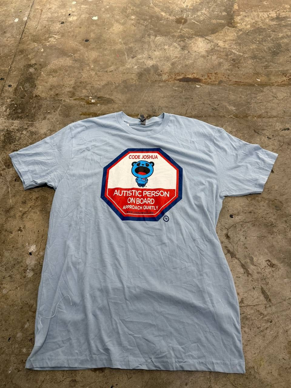 Next Level Graphic T-Shirt Code Joshua Blue Size L