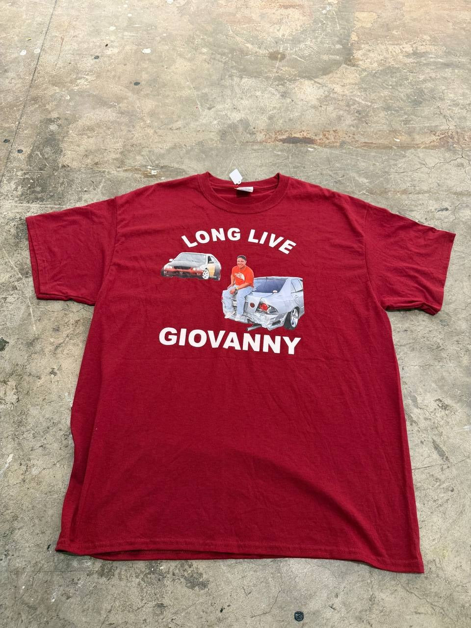 Port & Company Graphic T-Shirt Long Live Giovanny Red XL
