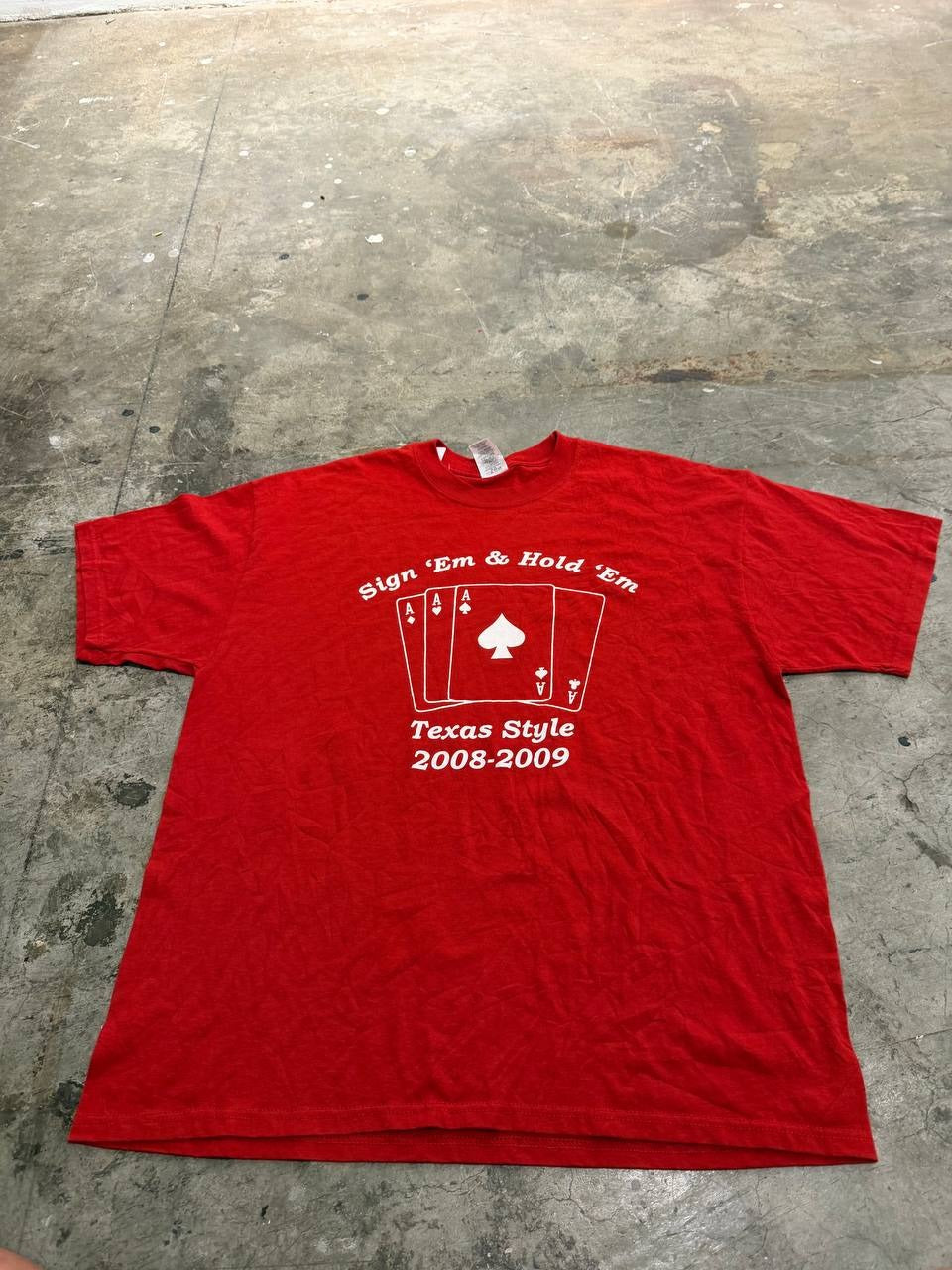 Jerzees Graphic T-Shirt poker theme red XL