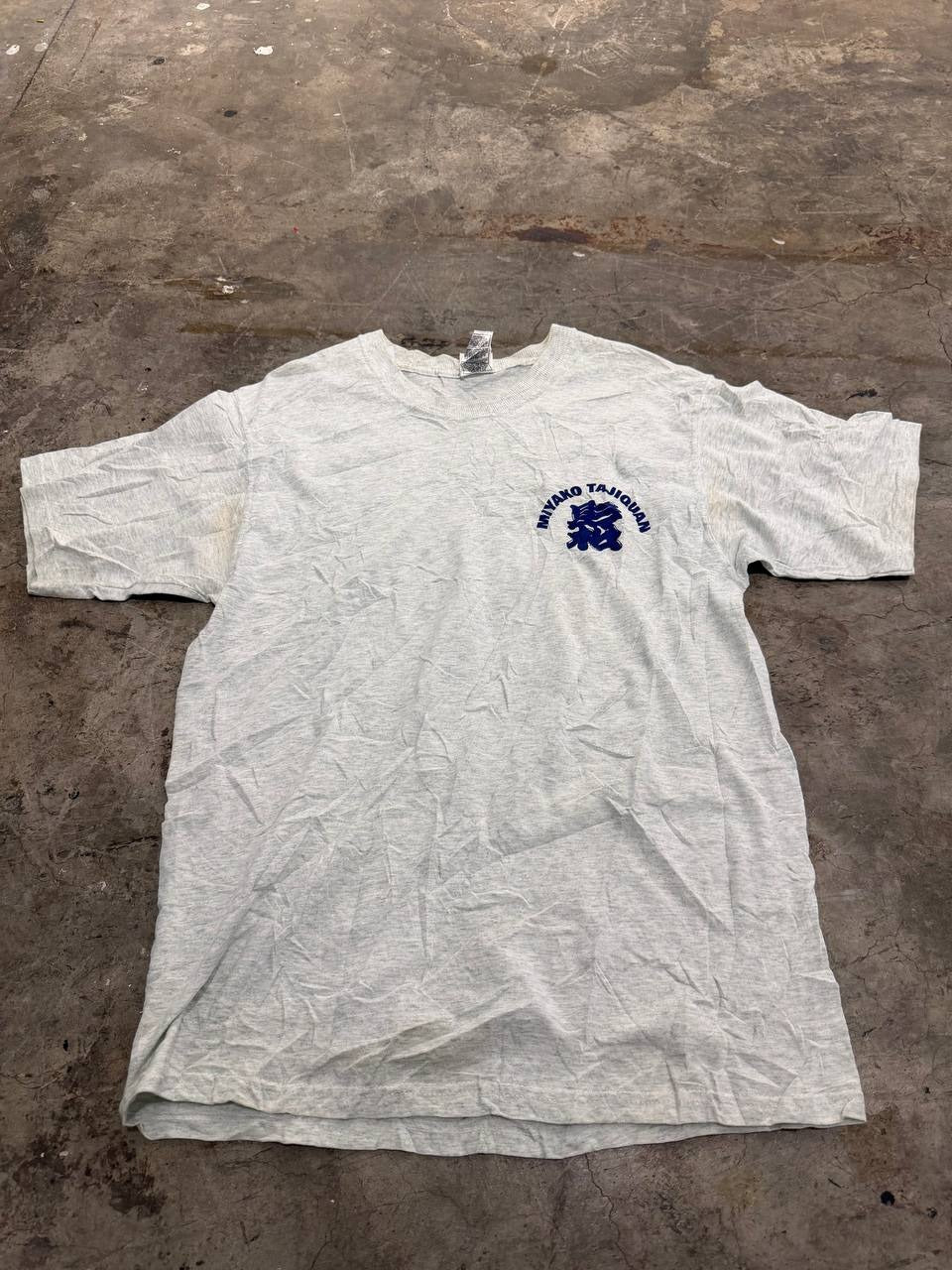 Fruit of the Loom Graphic T-Shirt Tai Chi White Size M
