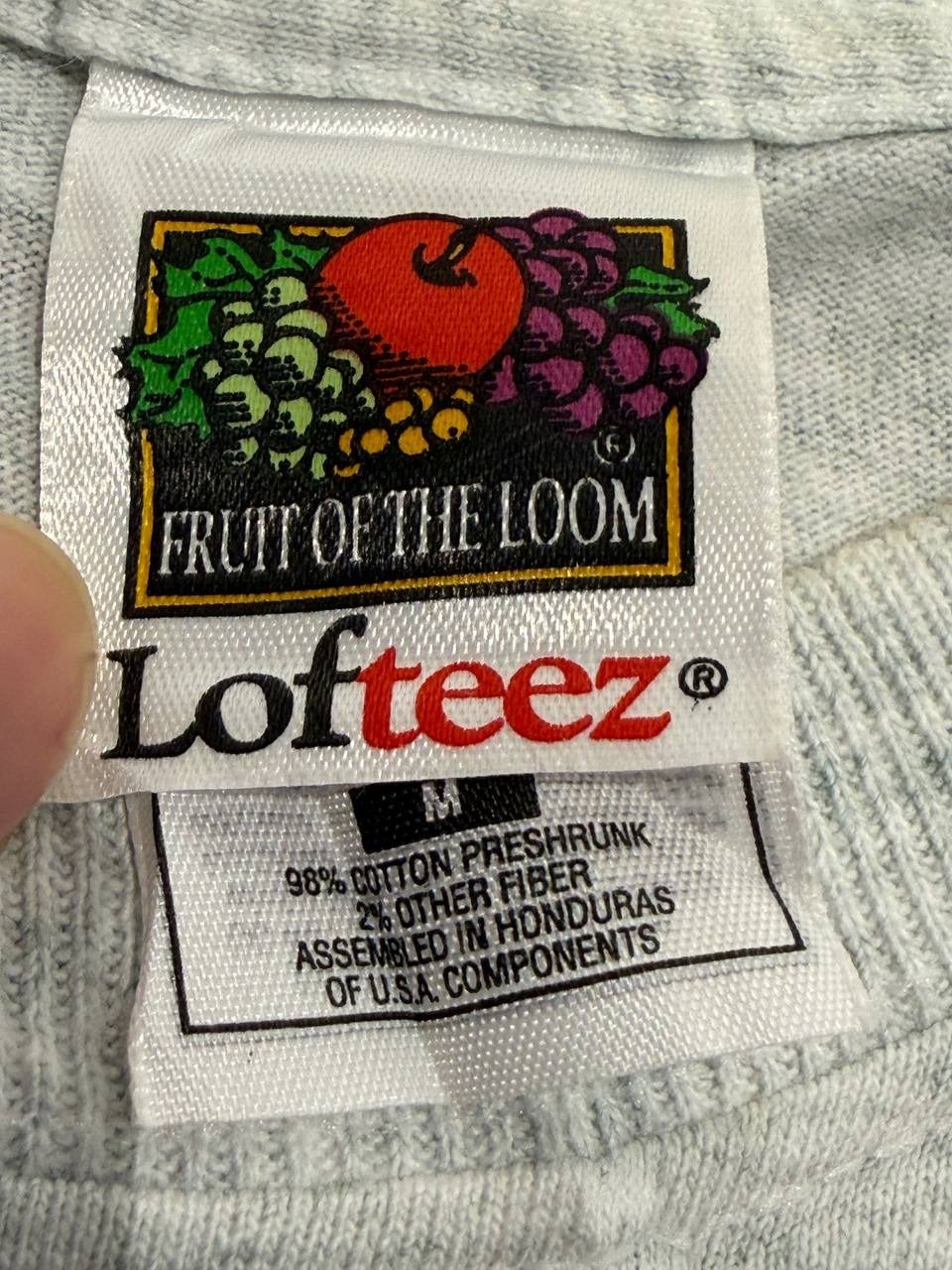 Fruit of the Loom Graphic T-Shirt Tai Chi White Size M