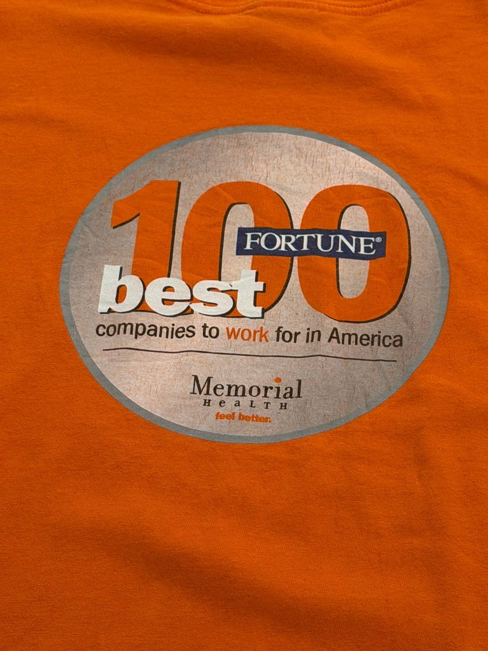 Gildan Graphic T-Shirt Memorial Health Orange XXL