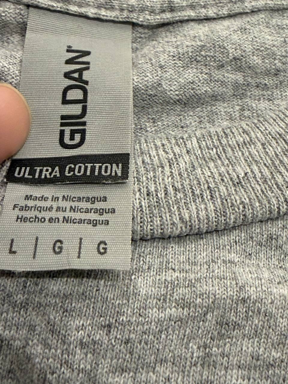 Gildan Graphic T-Shirt Butt Snorkeler Grey Size L