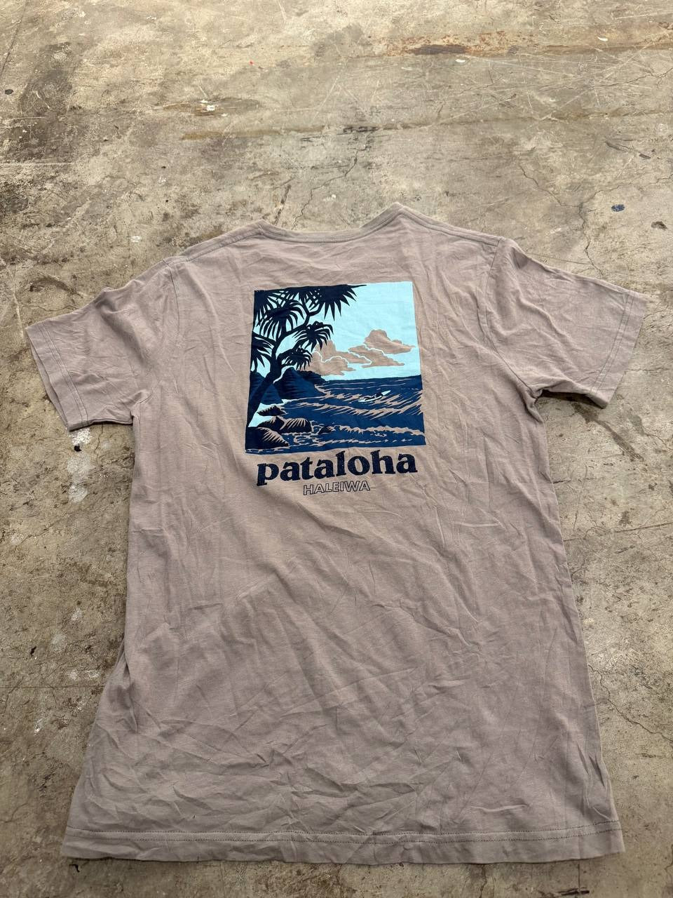 Patagonia Graphic T-Shirt Surfing Taupe Size S