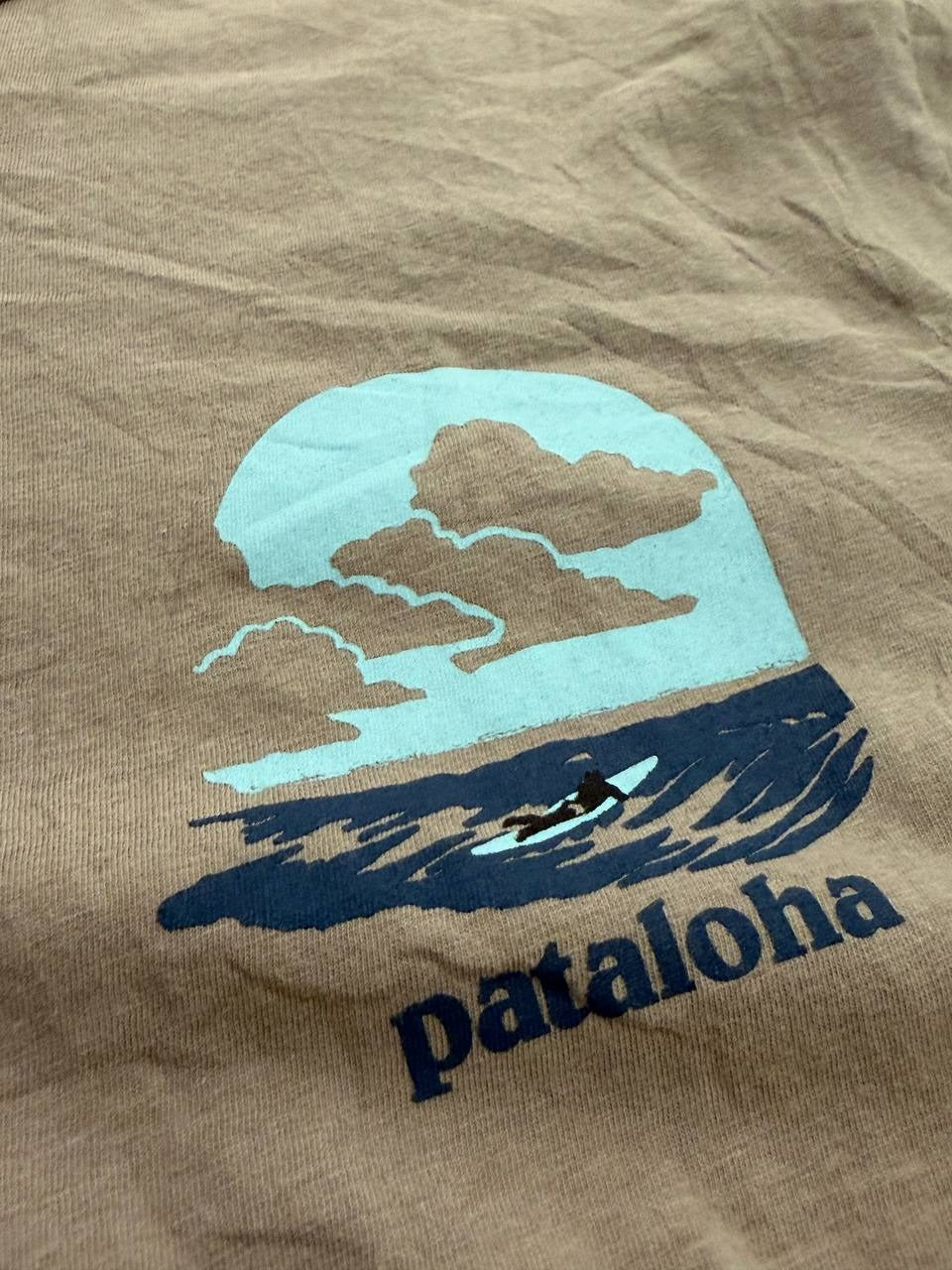 Patagonia Graphic T-Shirt Surfing Taupe Size S