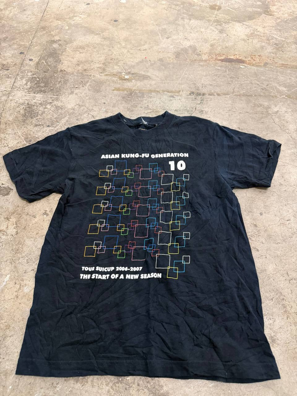 Asian Kung-Fu Generation Graphic T-Shirt Black Size S