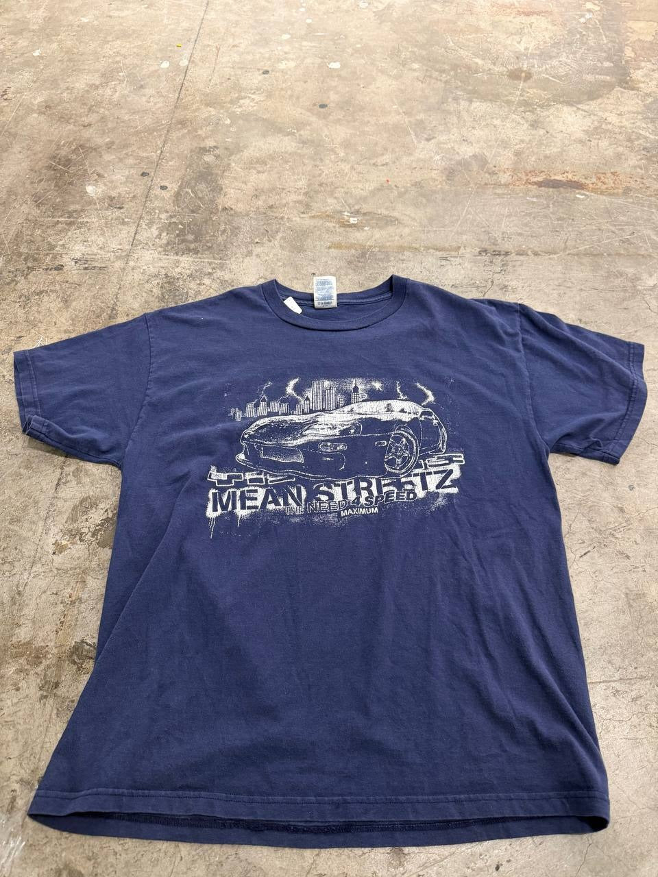 Delta Pro Weight Graphic T-Shirt Car Graphic Navy Size L