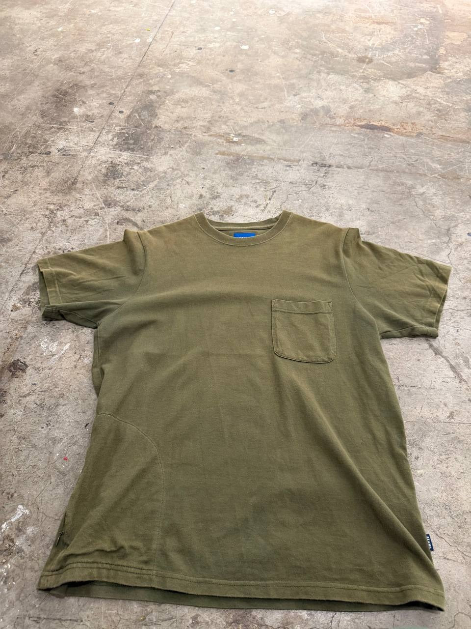 Beams pocket t-shirt olive green size M