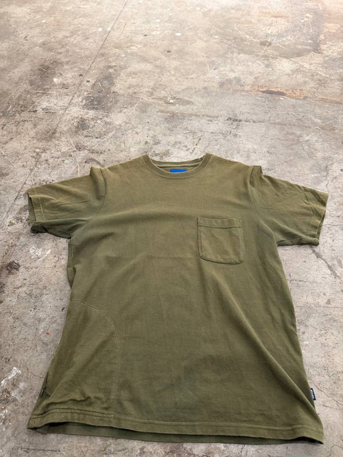 Beams pocket t-shirt olive green size M