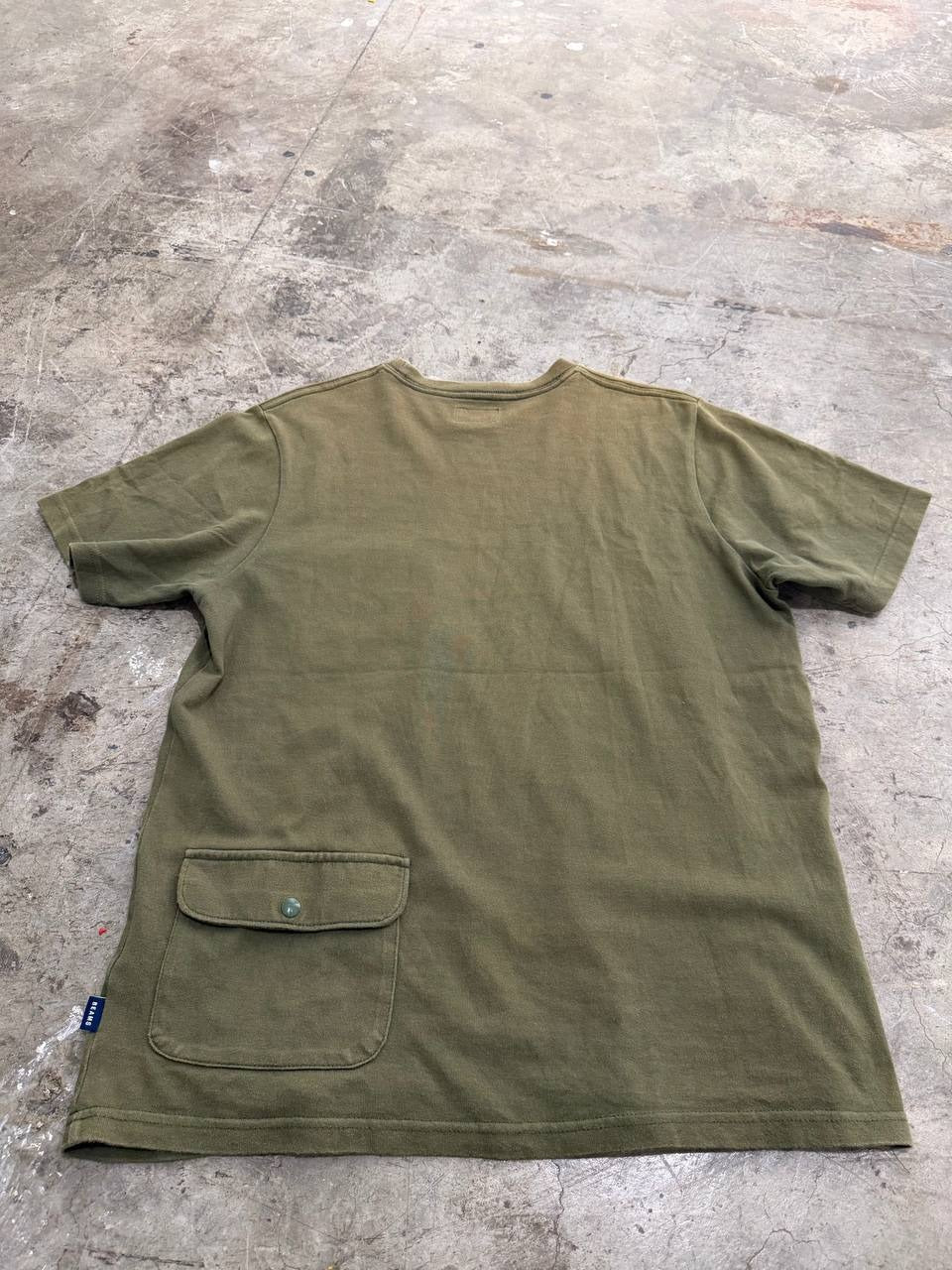 Beams pocket t-shirt olive green size M